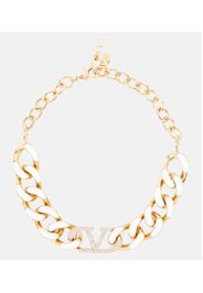 Choker VLogo Chain con cristalli