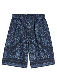 Shorts Barocco in twill di seta