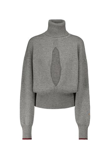 Dolcevita in cashmere con cut-out