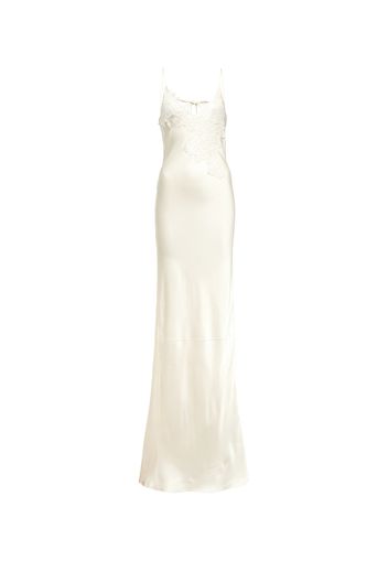 Bridal - Maxi abito in raso con pizzo