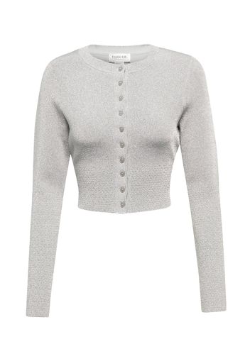 Cardigan cropped con glitter