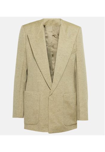 Blazer monopetto in misto lana