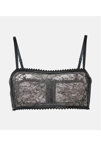 Bralette in pizzo floreale