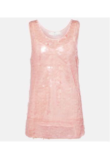 Tank top con paillettes