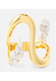 Anello Golden Strada in oro 18kt con diamanti