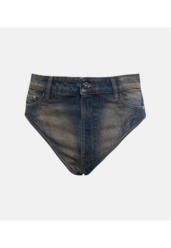 Shorts di jeans a vita alta Janty