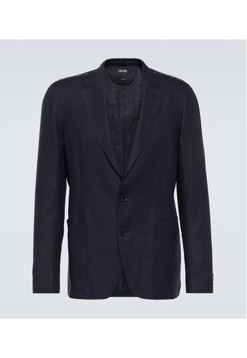 Blazer monopetto in lino