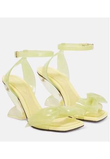 Sandali Jelly Bow 85 in PVC con zeppa