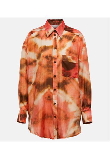 Blusa Vacay in seta tie-dye