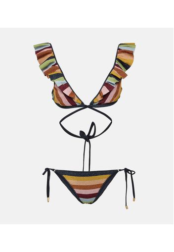 Bikini Alight in Lurex® a righe