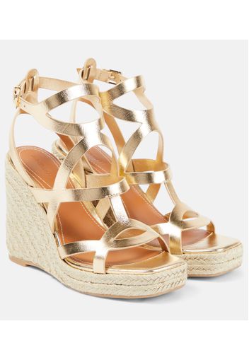 Espadrillas Bay in pelle metallizzata