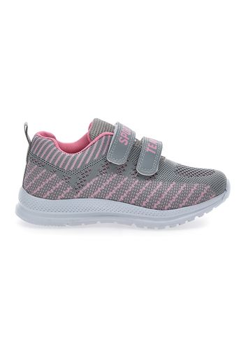 2t2l Sneakers Bambino Grigio In Materie Tessili/materiale Sintetico Con Chiusura In Velcro