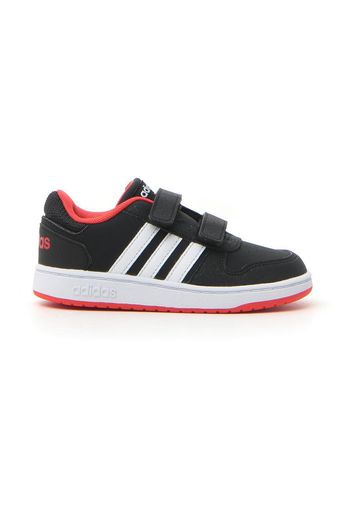 Adidas Hoops 2.0 Cmf I Bambino Rosso/nero In Materiale Sintetico/materie Tessili Con Chiusura In Velcro