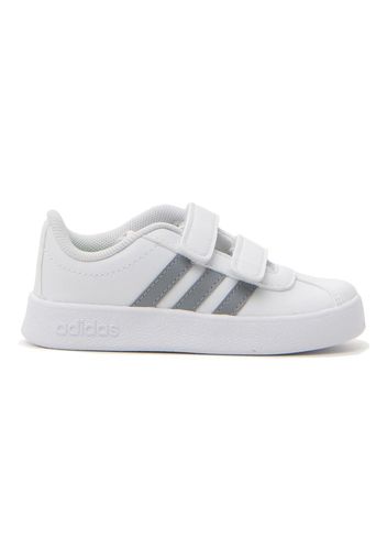 Adidas Court 2.0 Cmf I Bambino Bianco In Materiale Sintetico Con Chiusura In Velcro