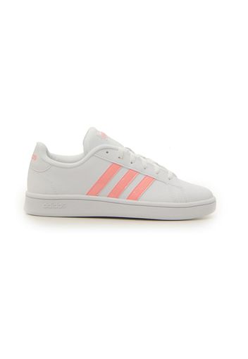 Adidas Grand Court Base Donna Bianco In Materiale Sintetico Con Chiusura Stringata