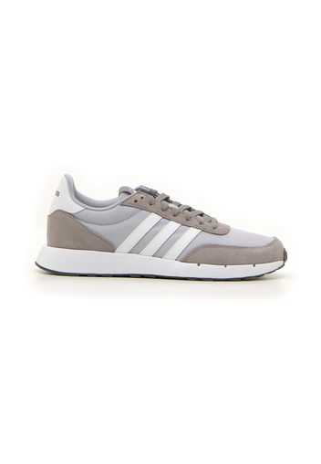 Adidas Run 60s 2.0 Uomo Grigio In Materie Tessili/pelle Con Chiusura Stringata