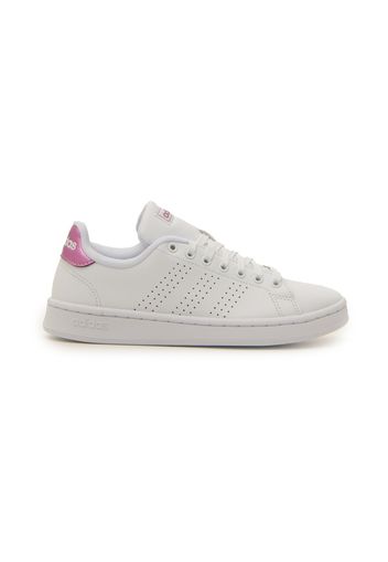 Adidas Advantage Donna Bianco In Cuoio Rivestito/materiale Sintetico Con Chiusura Stringata