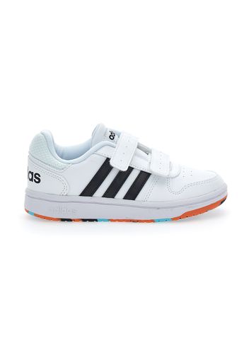 Adidas Hoops 2.0 Bambino Bianco In Materiale Sintetico Con Chiusura In Velcro