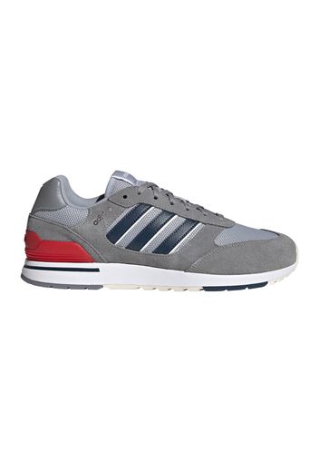 Adidas Run 80s Uomo Grigio In Pelle/materie Tessili Con Chiusura Stringata