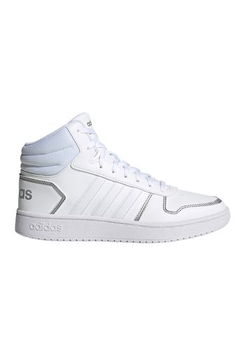 Adidas Hoops 2.0 Mid Donna Bianco In Materiale Sintetico/materie Tessili Con Chiusura Stringata