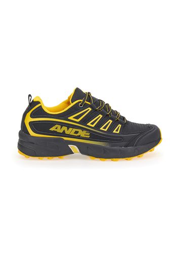 Ande Scarpe Da Trekking Uomo Giallo In Materiale Sintetico/materie Tessili Con Chiusura Stringata