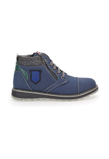 Asso Scarpe Stringate Bambino Blu In Materiale Sintetico Con Chiusura Con Cerniera