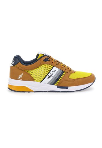 Australian Sneakers Uomo Giallo In Materiale Sintetico/materie Tessili Con Chiusura Stringata