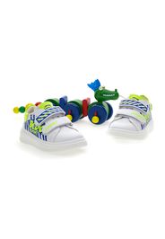 Balducci Sneakers Bambino Bianco In Materiale Sintetico Con Chiusura In Velcro