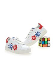 Balducci Sneakers Bambino Bianco In Materiale Sintetico Con Chiusura Con Cerniera