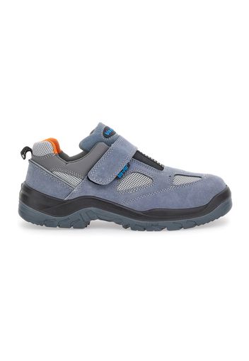 Blu Star Antinfortunistiche Uomo Grigio In Pelle Con Chiusura In Velcro