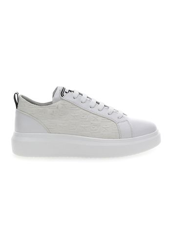 By Byblos Sneakers Donna Bianco In Materiale Sintetico/materie Tessili Con Chiusura Stringata