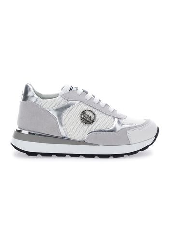 By Byblos Sneakers Donna Argento In Materiale Sintetico Con Chiusura Stringata