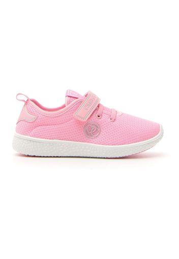 Cafe' Cost Sneakers Bambina Rosa In Materie Tessili Con Chiusura In Velcro