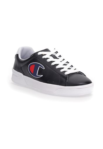 Champion 979 Low Uomo Nero In Cuoio Rivestito Con Chiusura Stringata