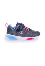 Champion Wave Bambina Blu In Materiale Sintetico Con Chiusura In Velcro