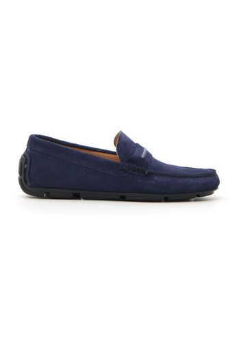 Clare Morris Mocassini Uomo Blu In Pelle