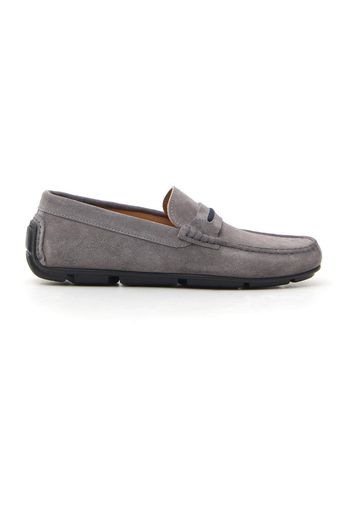 Clare Morris Mocassini Uomo Grigio In Pelle