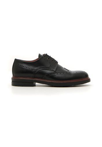 Claremorris Scarpe Stringate Uomo Nero In Pelle Con Chiusura Stringata