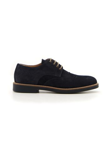 Claremorris Scarpe Stringate Uomo Blu In Pelle Con Chiusura Stringata