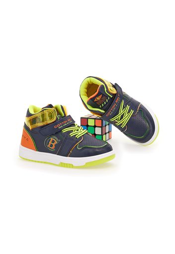 Cotton Belt Sneakers Bambino Multicolore In Materiale Sintetico Con Chiusura In Velcro