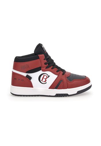 Cotton Belt Sneakers Bambino Rosso In Materiale Sintetico/materie Tessili Con Chiusura Stringata