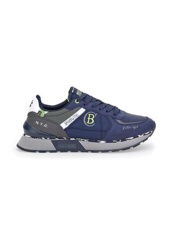 Cotton Belt Sneakers Uomo Blu In Materiale Sintetico,materie Tessili Con Chiusura Stringata