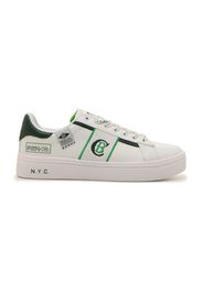 Cotton Belt Sneakers Uomo Bianco In Materiale Sintetico Con Chiusura Stringata