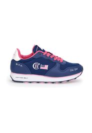 Cotton Belt Sneakers Donna Blu In Materiale Sintetico/materie Tessili Con Chiusura Stringata