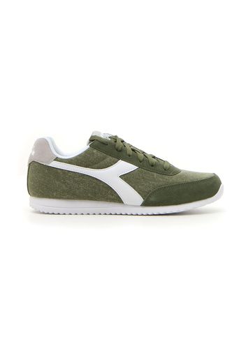 Diadora Jog Light C Uomo Verde In Pelle/materiale Sintetico Con Chiusura Stringata