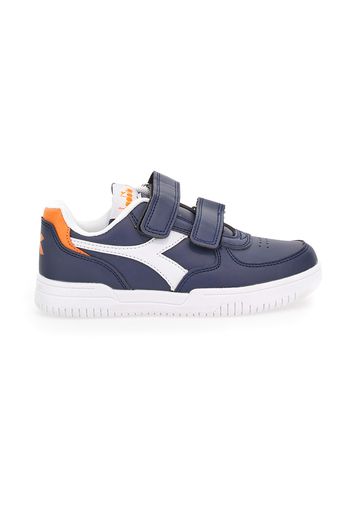 Diadora Raptop Bambino Blu In Materiale Sintetico Con Chiusura In Velcro