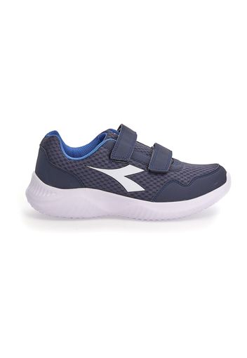 Diadora Robin 2 Jr V Bambino Bianco/blu In Materie Tessili/materiale Sintetico Con Chiusura In Velcro