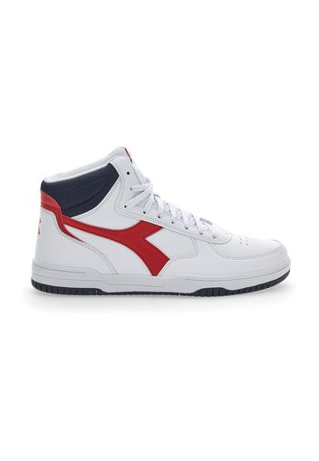 Diadora Raptor Mid Uomo Bianco/blu In Materiale Sintetico Con Chiusura Stringata