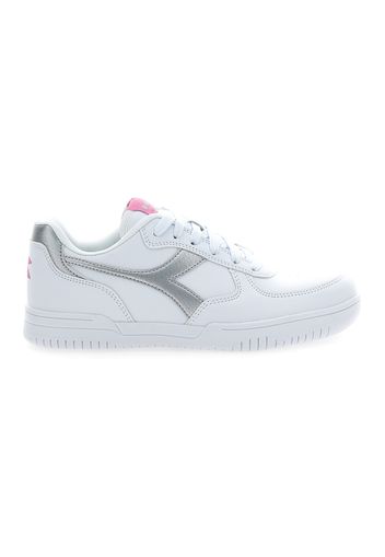 Diadora Raptor Low Bambina Bianco In Materiale Sintetico Con Chiusura Stringata