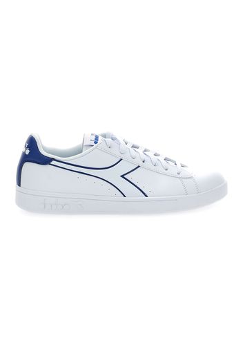 Diadora Torneo Uomo Bianco/blu In Materiale Sintetico Con Chiusura Stringata